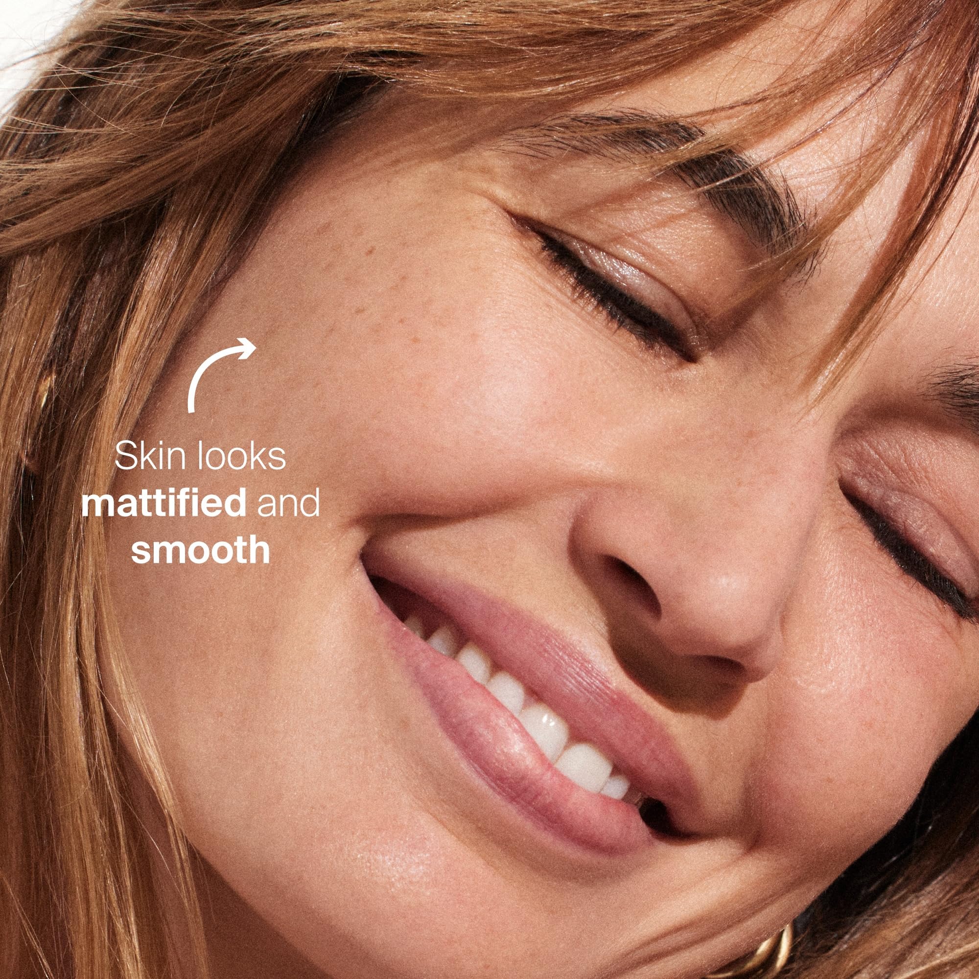 Supergoop! Mineral Mattescreen oil-free formula shown for shine control.