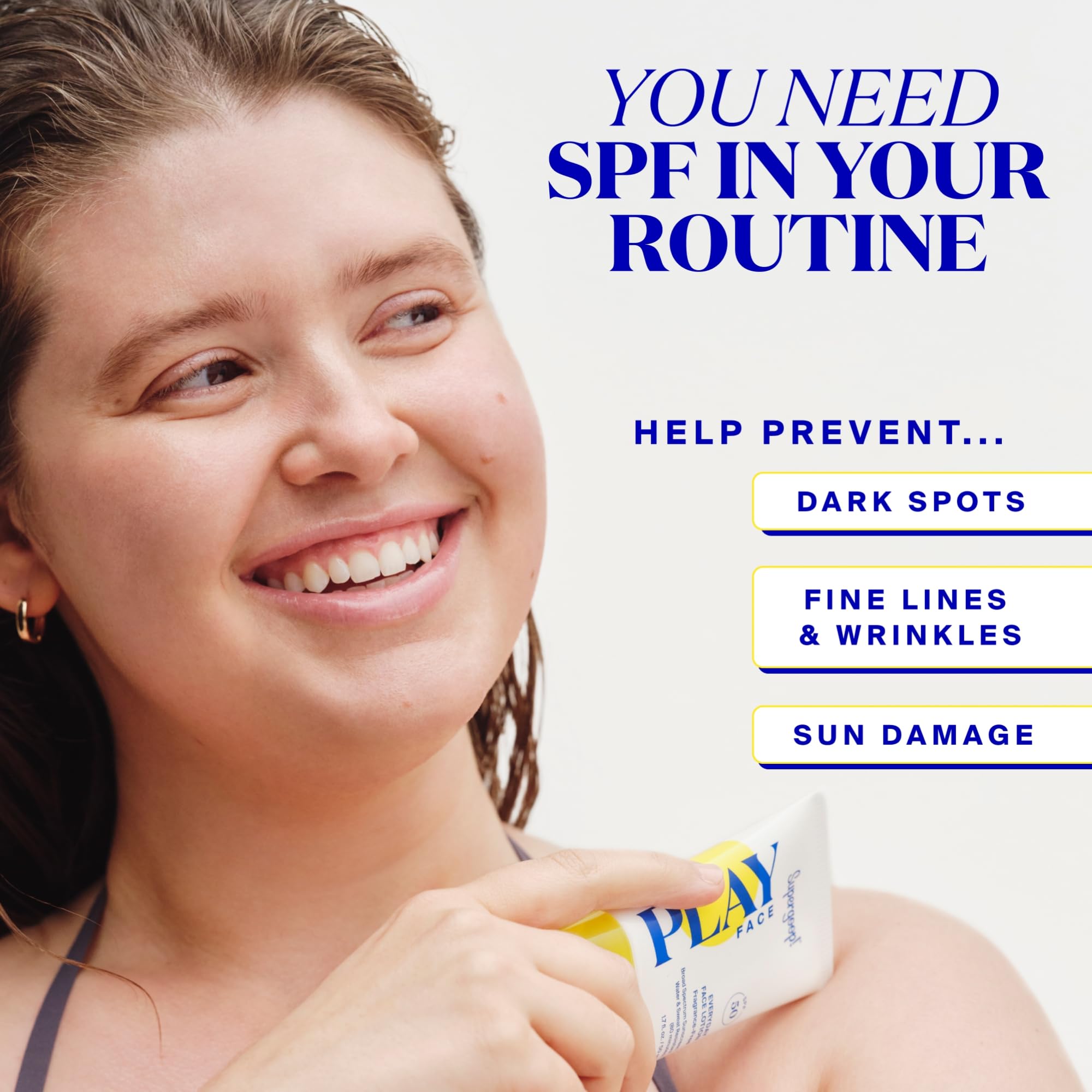 Apto para todo tipo de piel con Supergoop! PLAY SPF50.