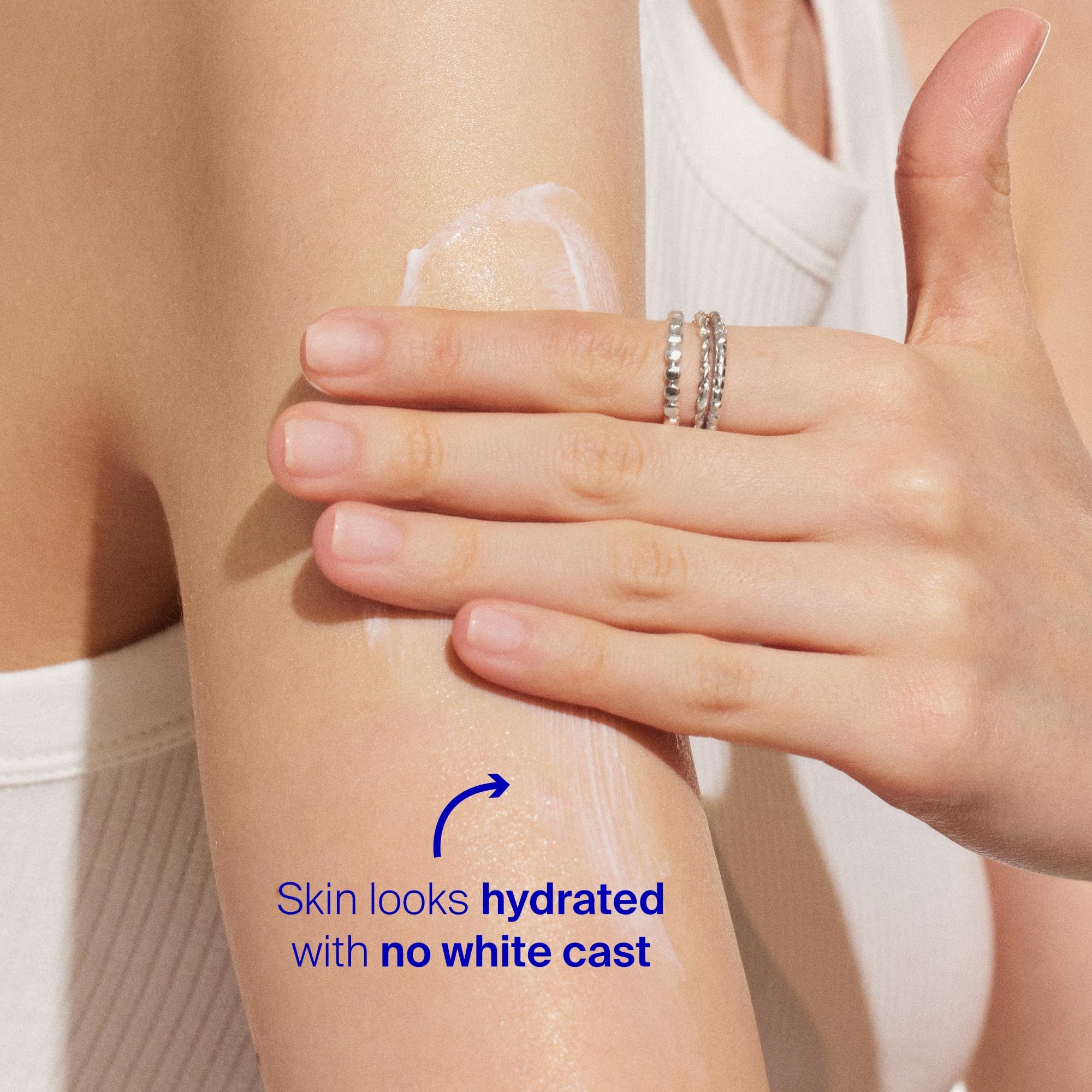 Supergoop! PLAY Everyday Lotion on face and body for versatile protection.
