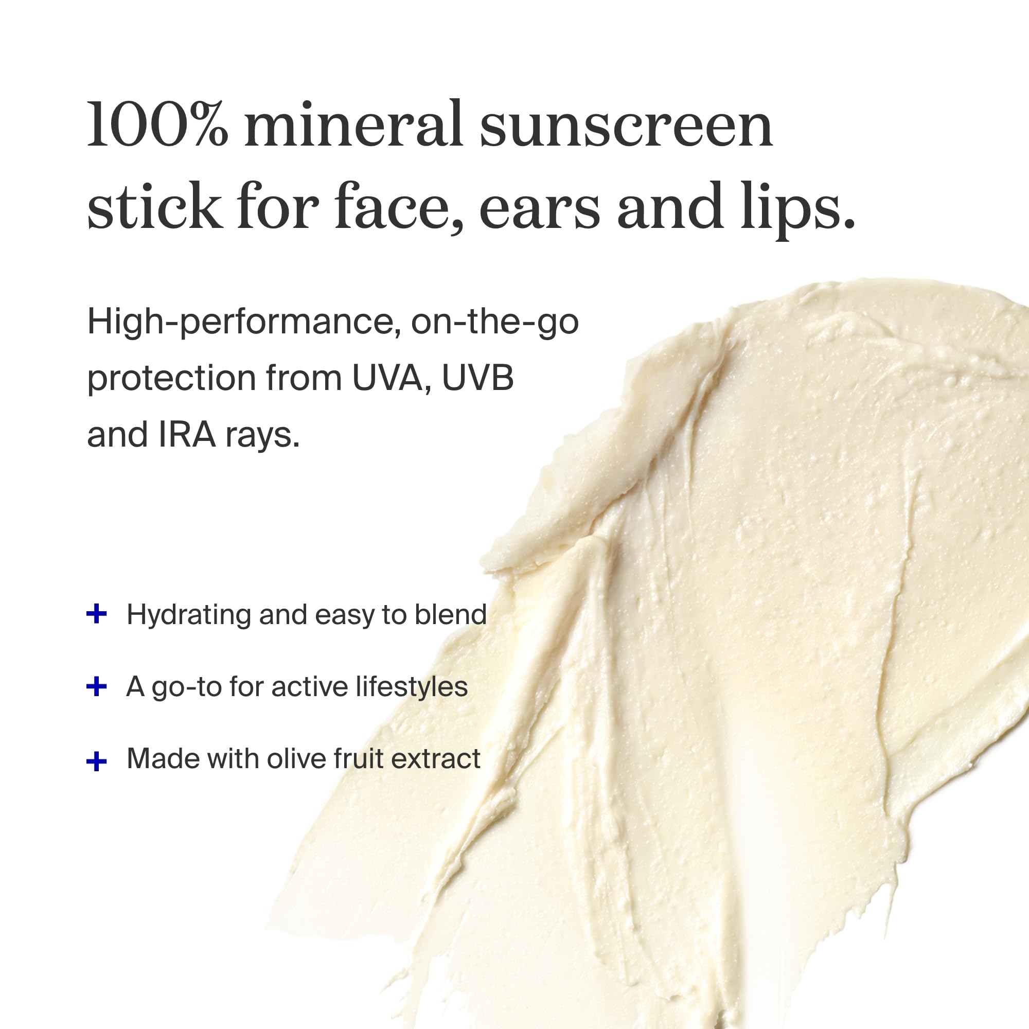 Textura suave de Supergoop! PLAY Mineral Stick para aplicar con facilidad