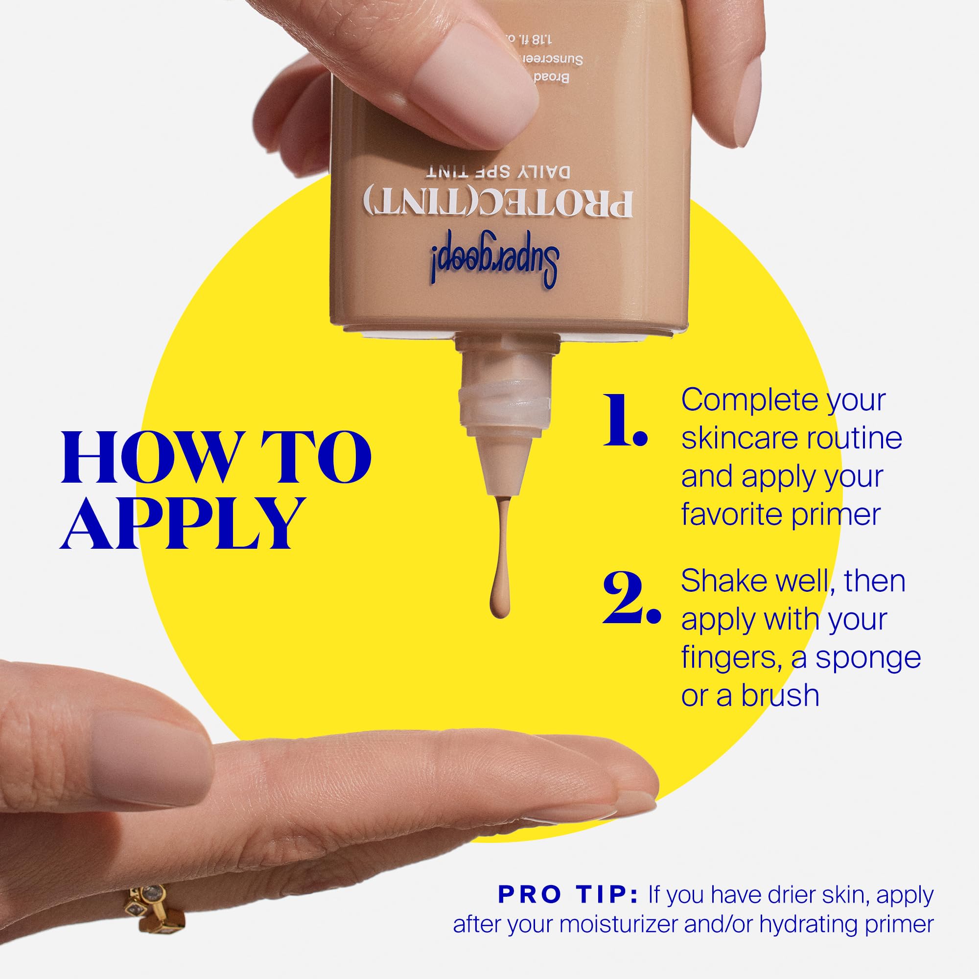 Supergoop Protec(tint) packaging box ready for gifting
