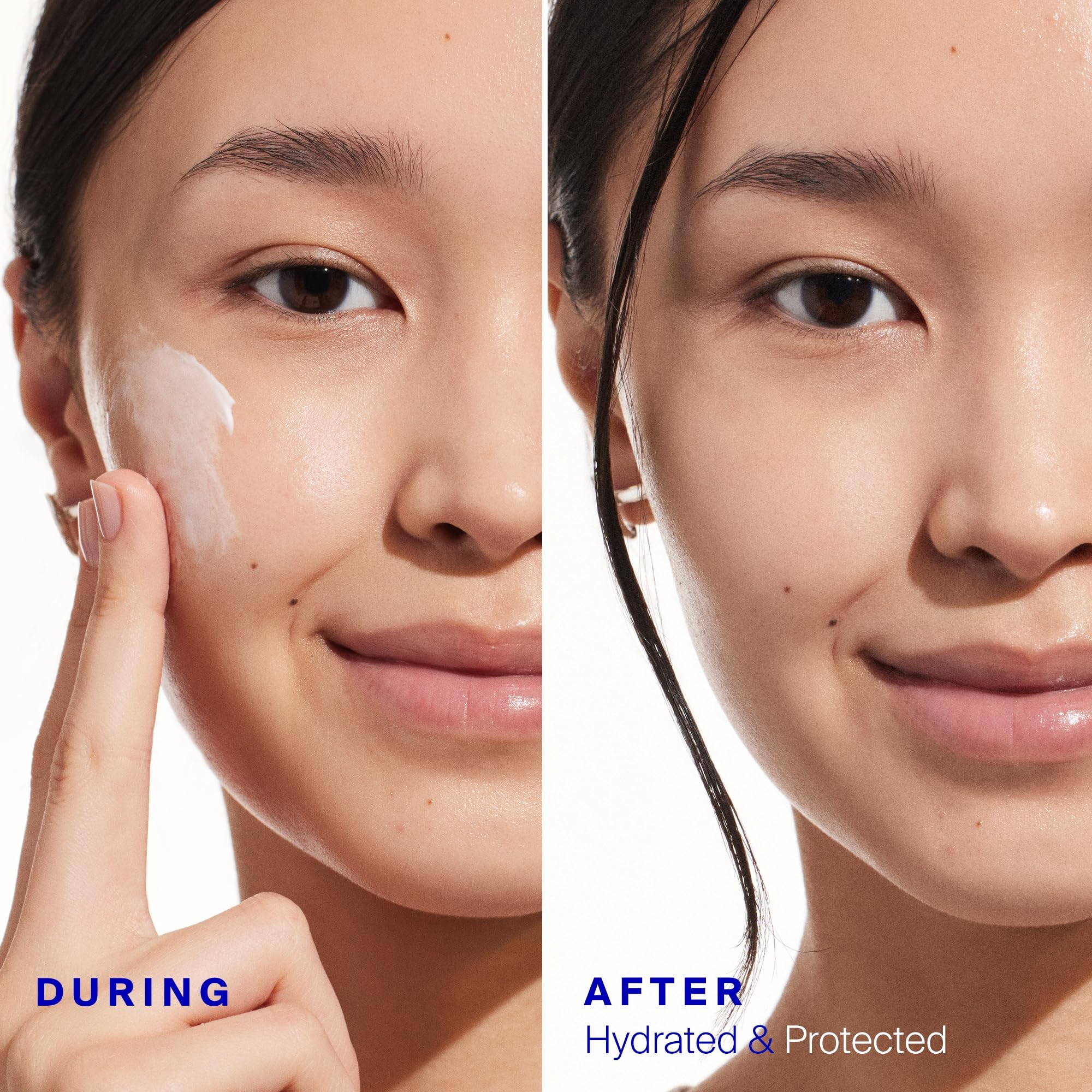 Superscreen applied under makeup as a hydrating base.