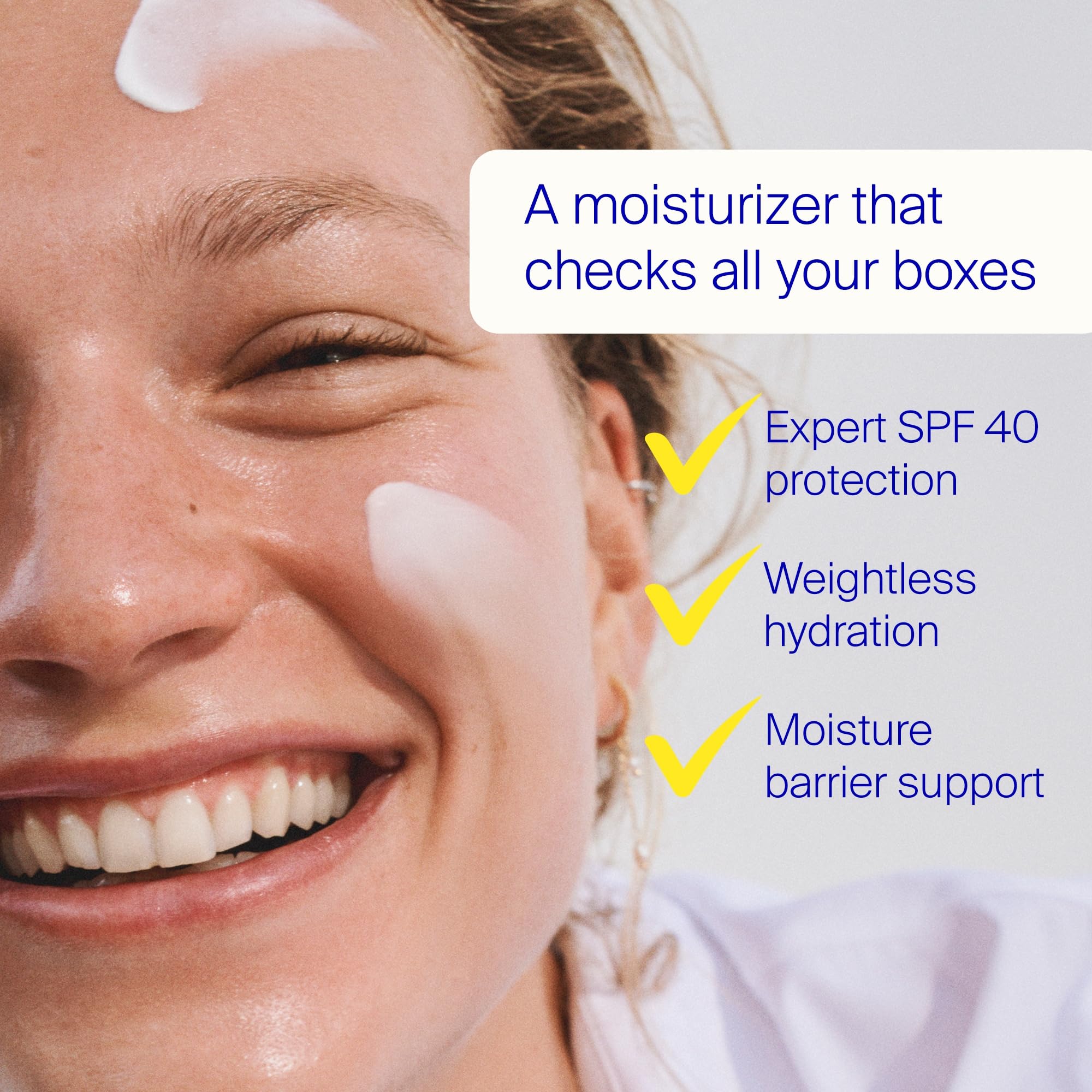 Supergoop! Triple Prep pump action shows easy, even application.