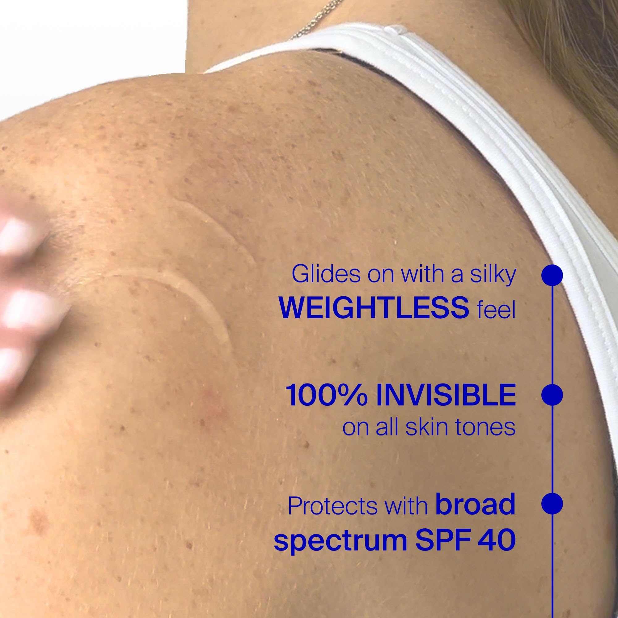 Supergoop! Unseen Sunscreen Body application demonstrates easy, everyday sun protection.
