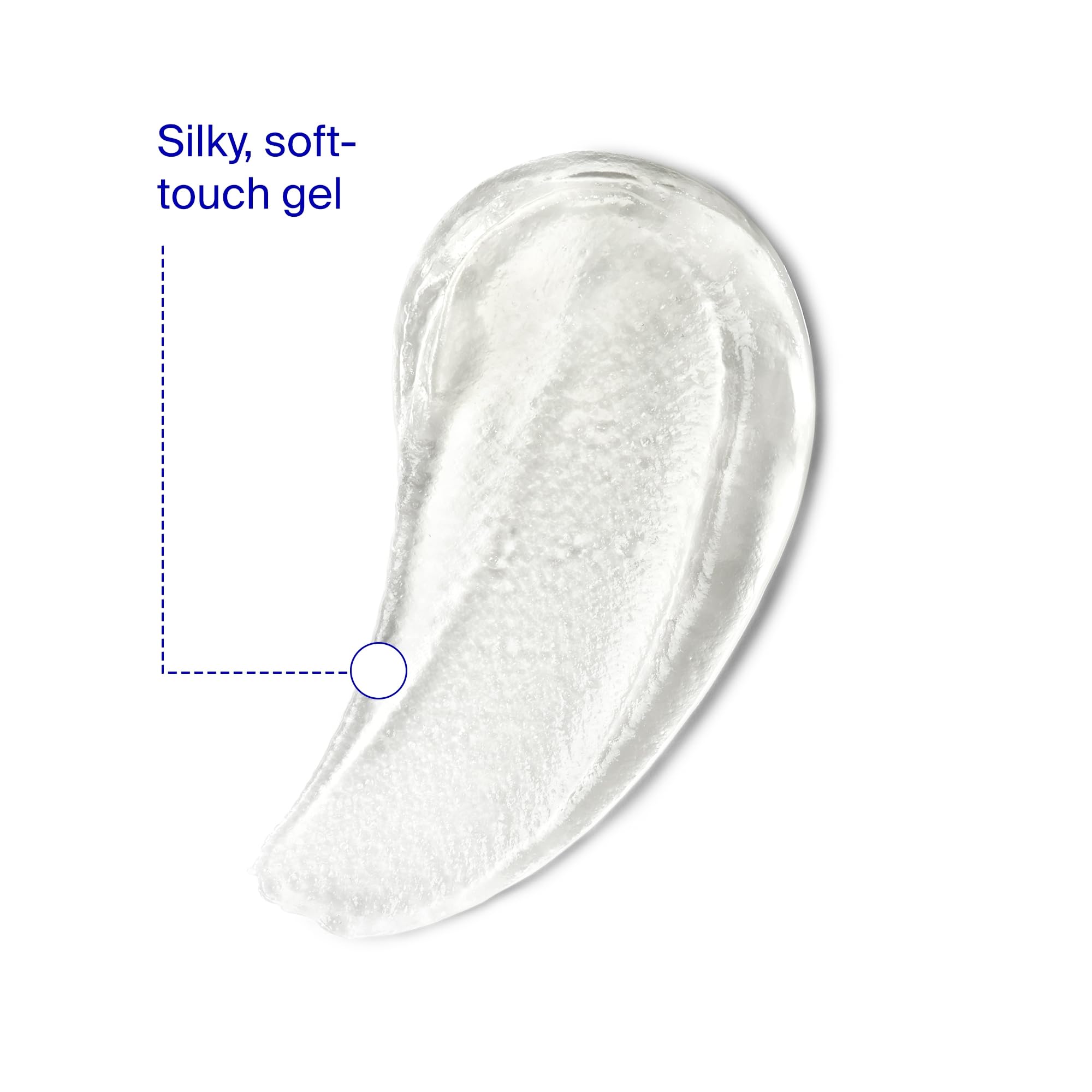 Supergoop! Unseen Sunscreen Body gel texture showcases fast-absorbing, non-greasy hydration.