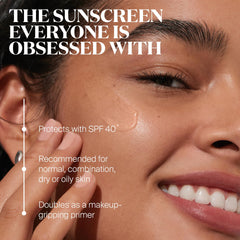 Supergoop! Unseen Sunscreen clear texture delivering weightless makeup grip