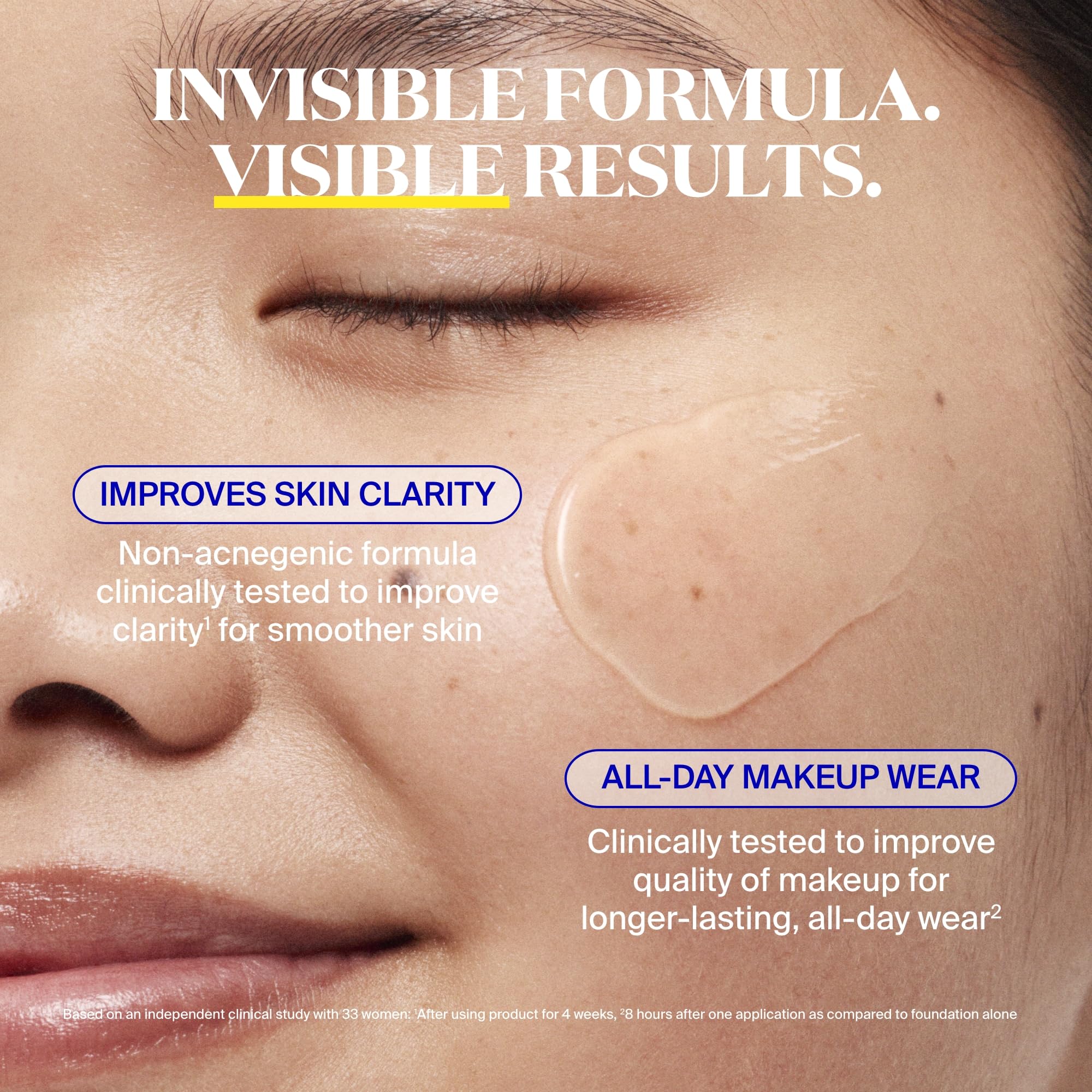Supergoop! Unseen Sunscreen blurs pores for a natural finish.