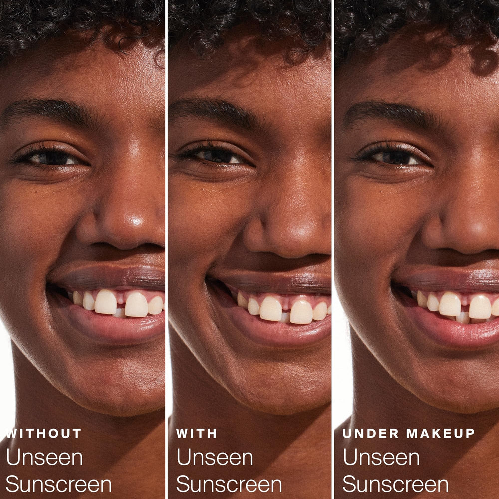 Supergoop! Unseen Sunscreen: efecto primer que fija maquillaje y controla brillos.