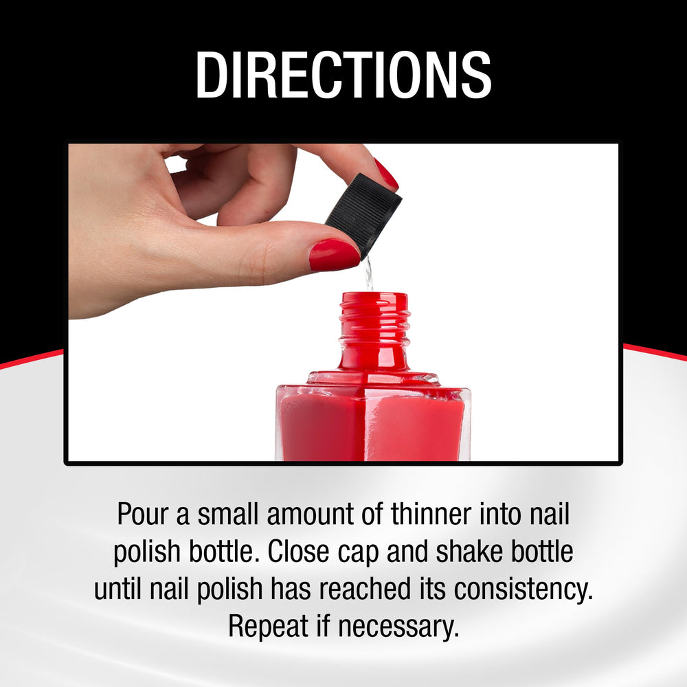 SuperNail Polish Thinner drops-mix smoothly helps recover thick polishes.