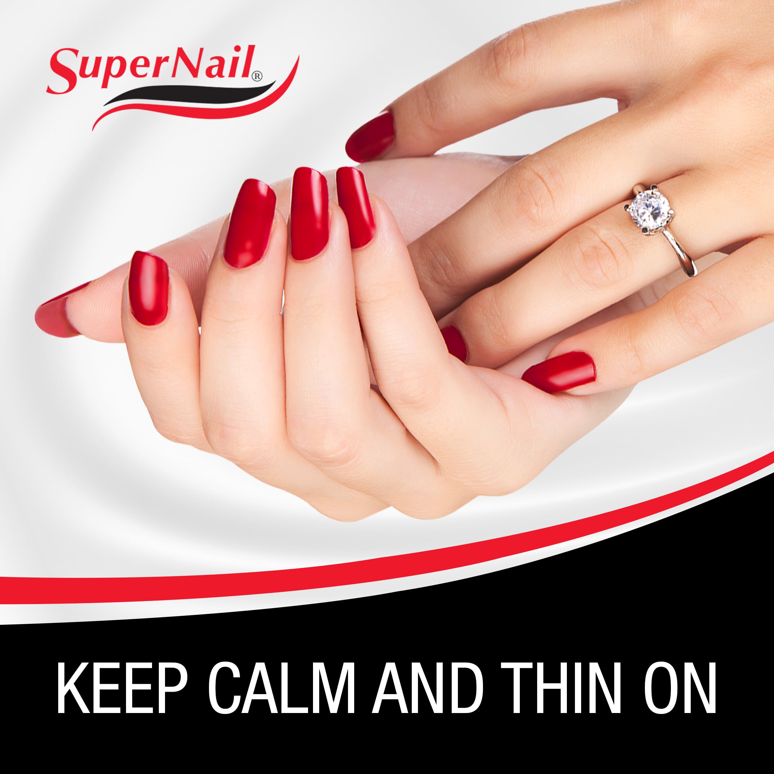 SuperNail Polish Thinner older-bottle-refresh demonstrates revived shades with a flawless finish.