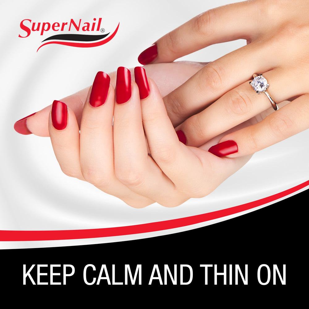 SuperNail Polish Thinner older-bottle-refresh demonstrates revived shades with a flawless finish.