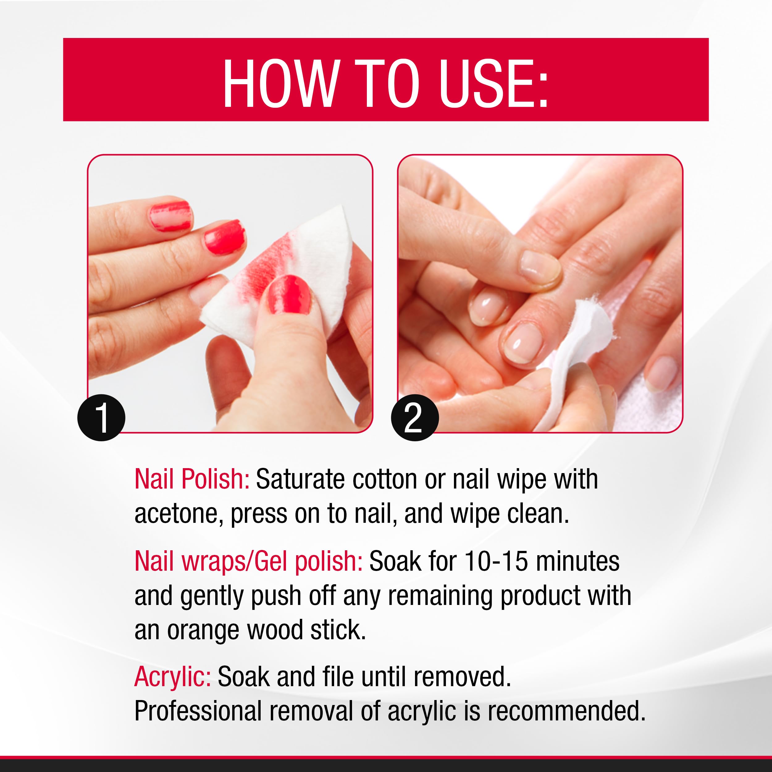SuperNail bottle and cotton pads on manicure station, ready for use.