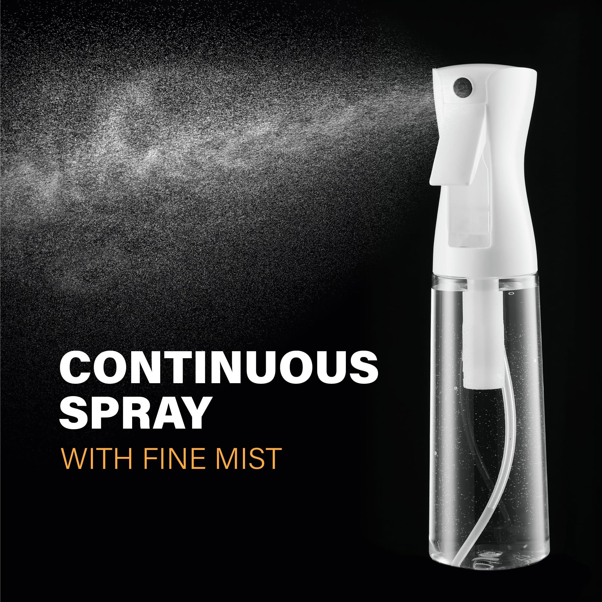 SUPER+ 10 oz hair spray bottle designed for effortless hairstyling and detangling.
