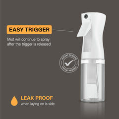 SUPER+ hair-mister-spray-bottle enables controlled mist for quick hydration.