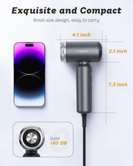 SUPGALIY ionic technology closeup demonstrates negative ions for smoother hair.