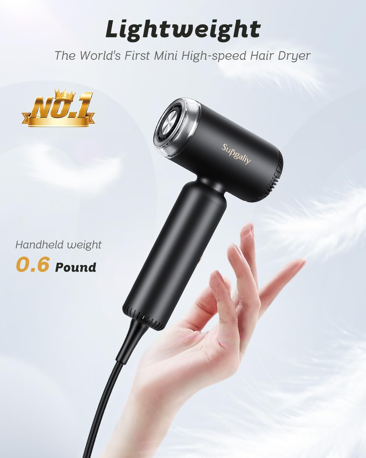 SUPGALIY curly diffuser promotes natural curls with gentle drying.