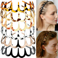 Supgoodom bandas zigzag con dientes para domar el cabello y evitar desorden