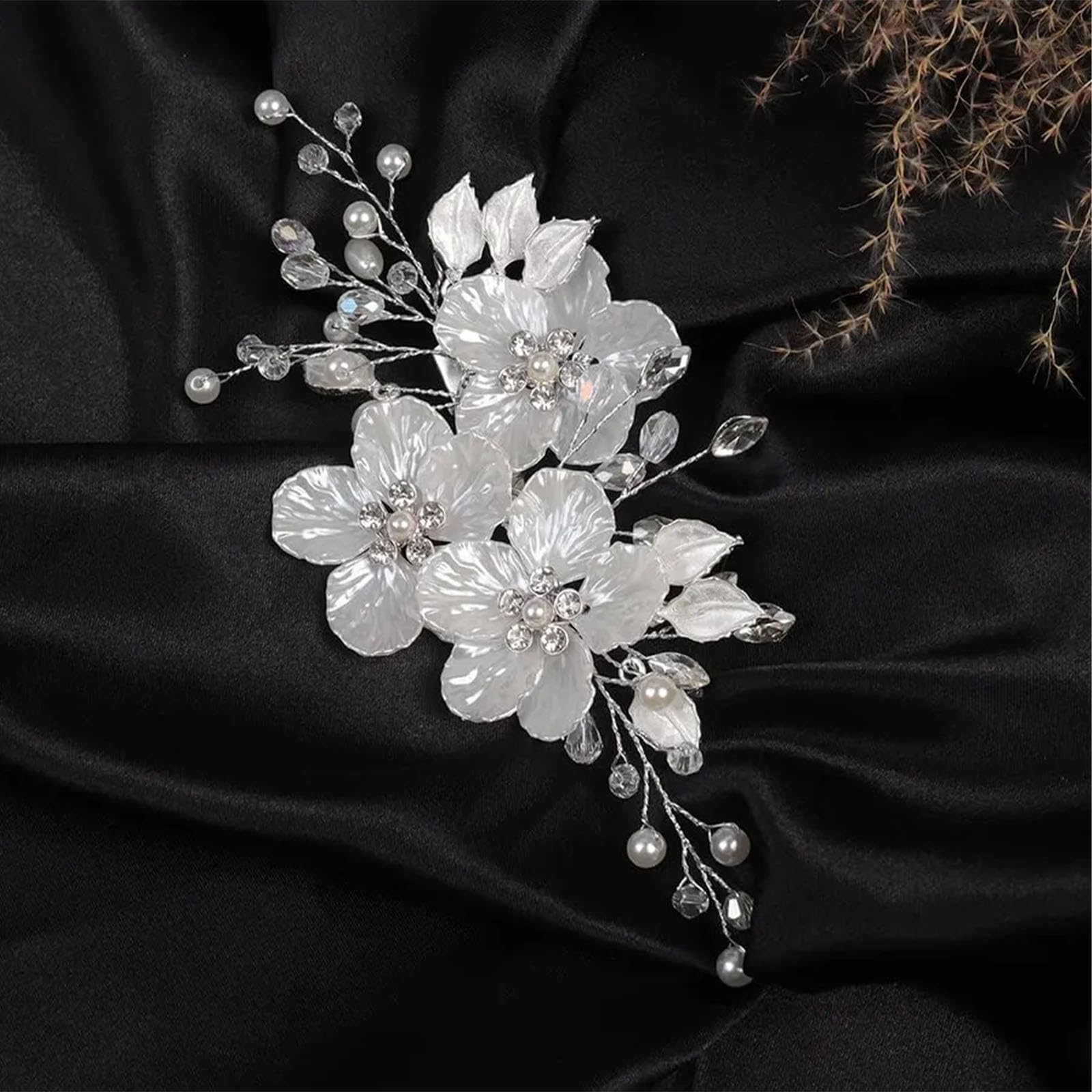 Supgoodom crystal pearl hair accessories complement chignons and braids
