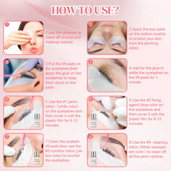 SUPGUDER eyelash perming adhesive for precise application and reliable hold.