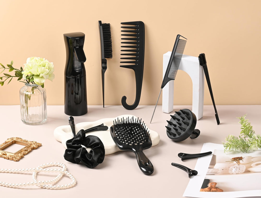 SUPHOUSE rat tail comb for precise parting and gentle detangling.