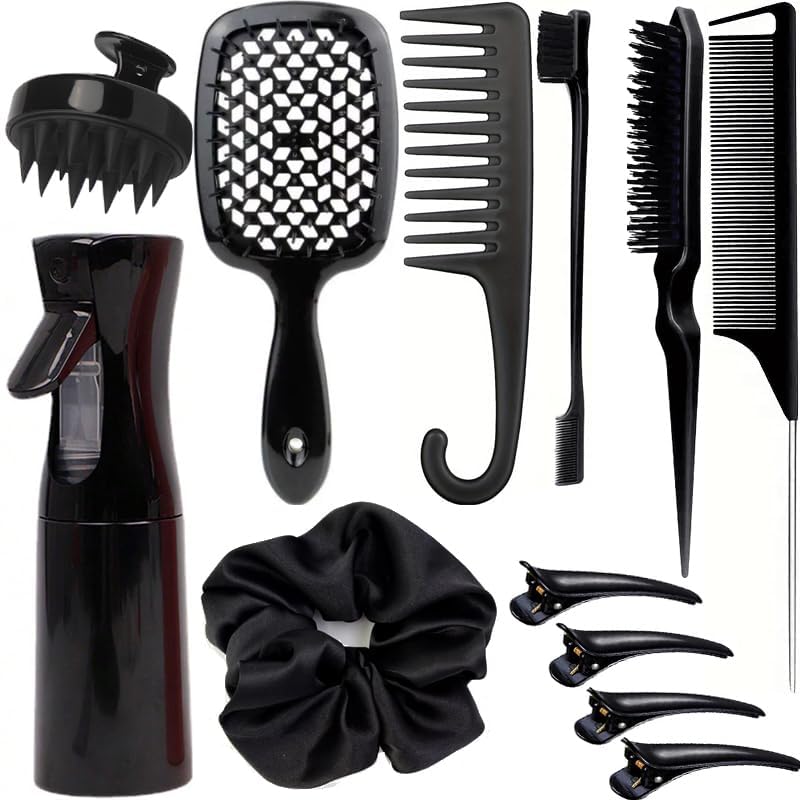 SUPHOUSE teasing brush for volumizing styles with soft bristles.