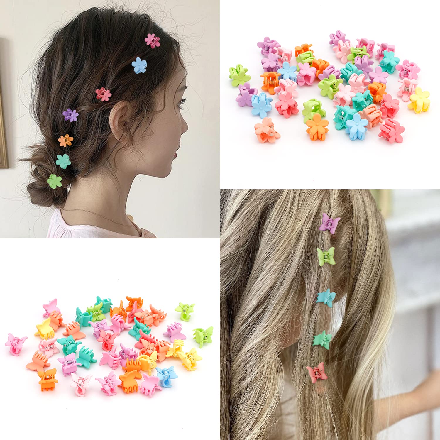 SuPoo butterfly clip in bright colors for toddlers' playful looks.