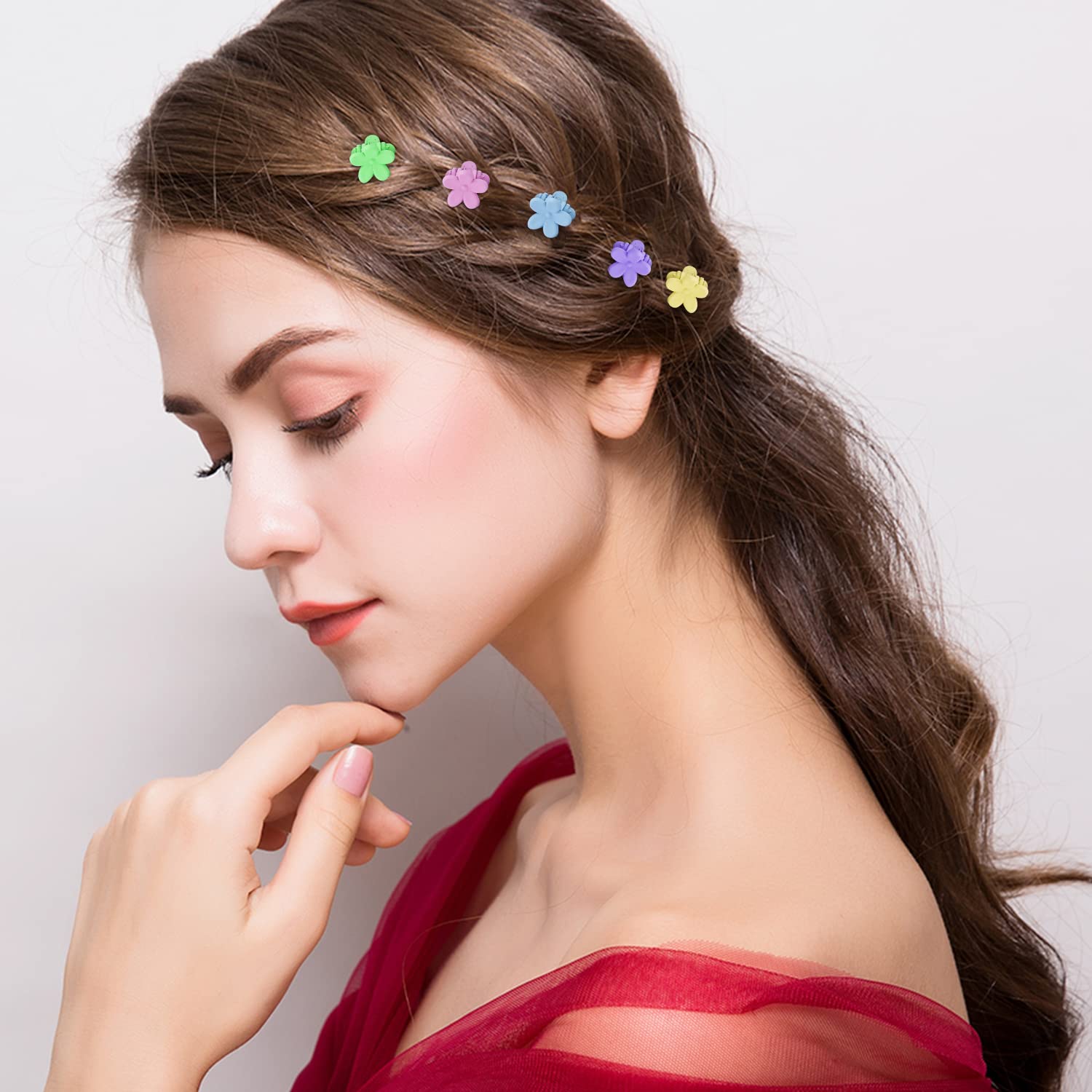 SuPoo mini butterfly clip 0.6 inch, secure grip for braids.