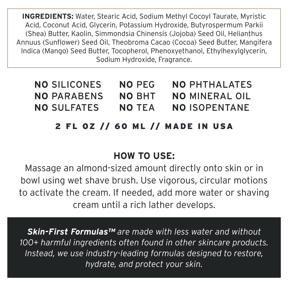 Supply Ultra Lather travel-size jar ready for gym and on-the-go grooming.