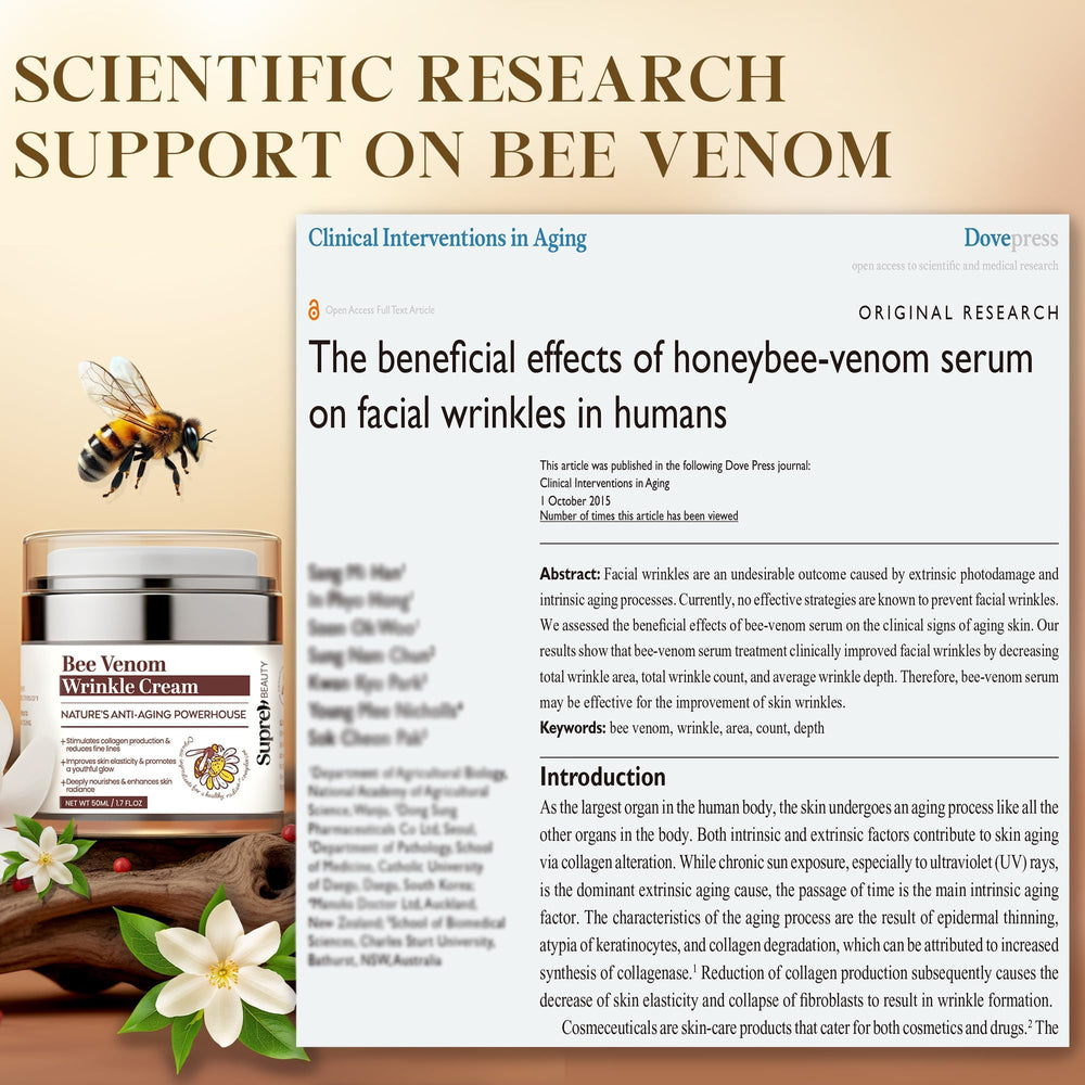 SupreH Bee Venom Cream neck application for subtle firming