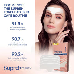 SupreH forehead wrinkle patches on forehead showing discreet night use
