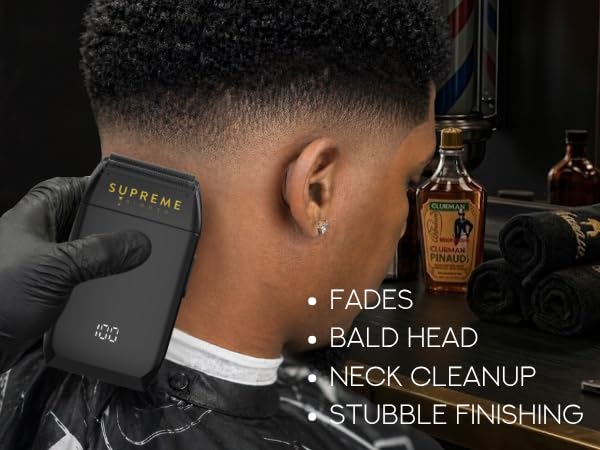 Supreme Trimmer Crunch STF602 cordless and corded runtime with clear display for extended sessions.