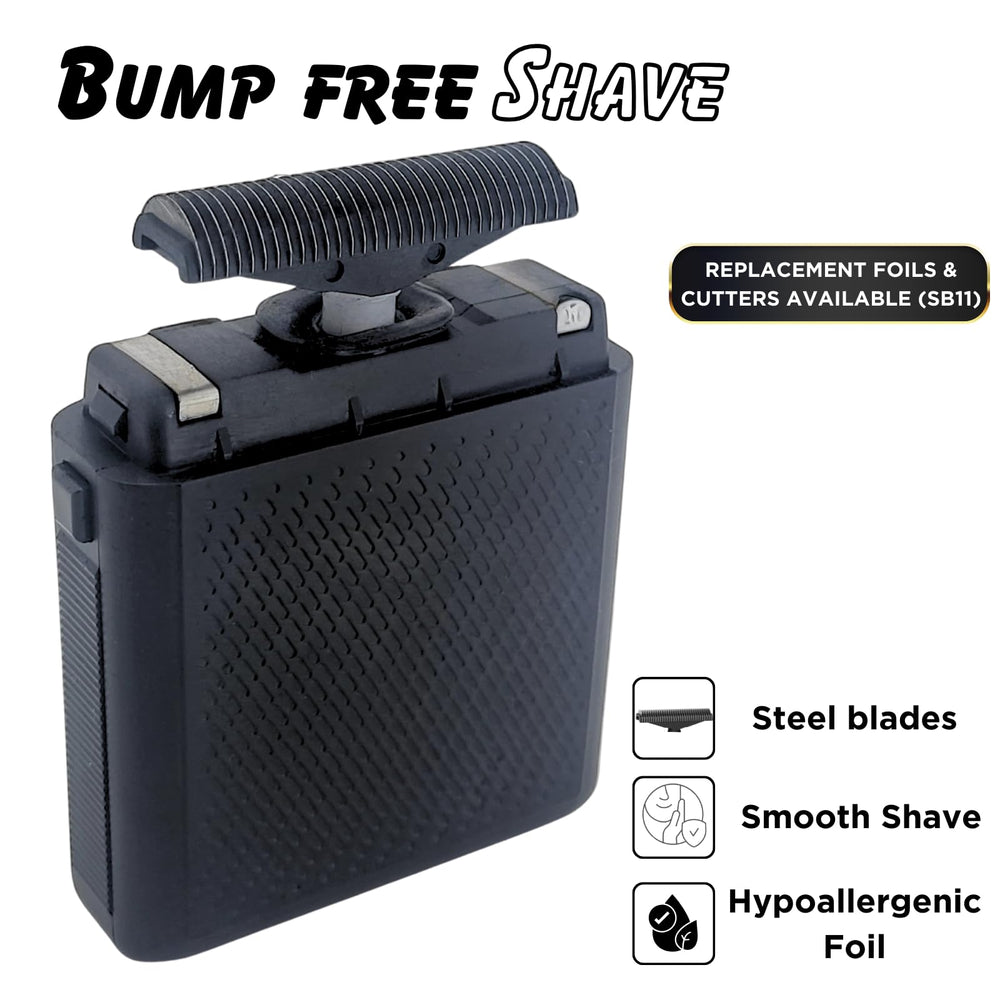 Supreme Trimmer Solo built-in travel lock keeps the shaver secure during travel.