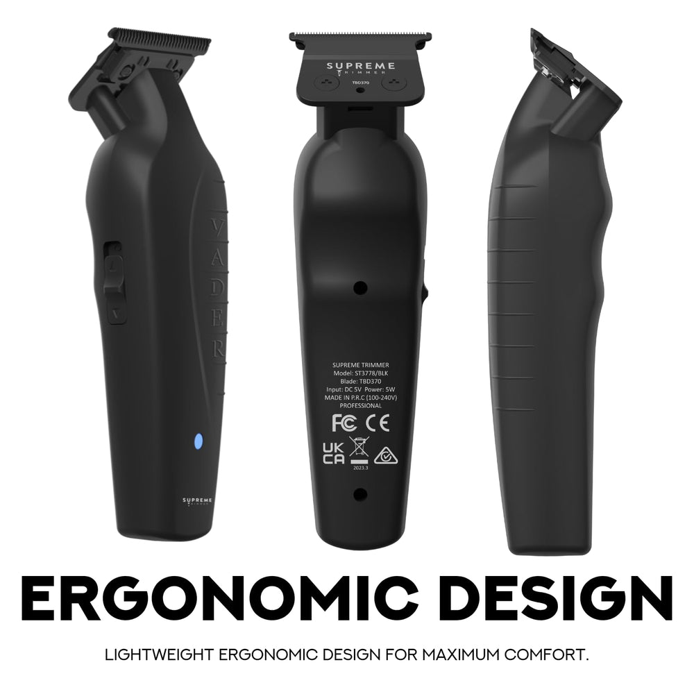 Supreme Trimmer Vader ST3778 ergonomic grip for comfortable long grooming