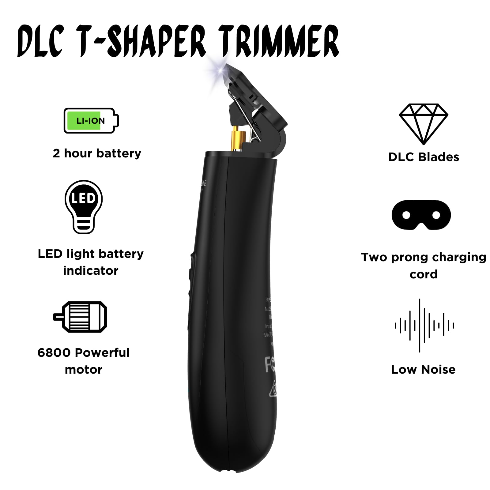 Supreme Trimmer DLC blade closeup showing zero-gap edge for precise, snag-free detailing