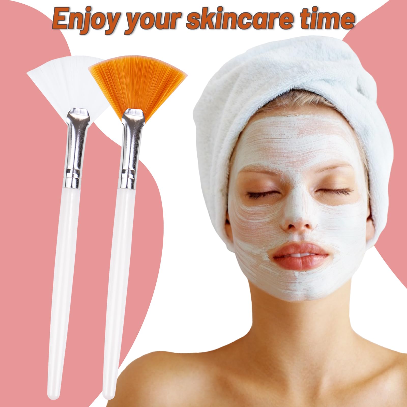Suptizizkz fan brush; easy to clean and reuse after use.