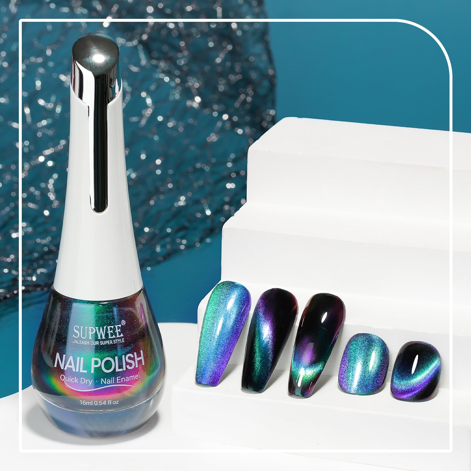 SUPWEE Cat Eye aplicación rápida: capas rápidas para un acabado glamoroso.