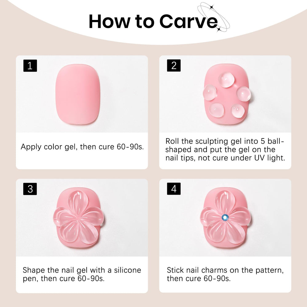 SUPWEE Gel 3D para uñas, manicura en casa con resultados profesionales