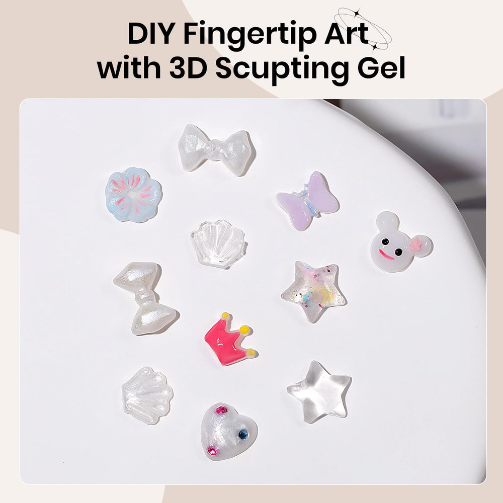 SUPWEE Gel 3D para uñas, moldes de silicona para decoraciones detalladas