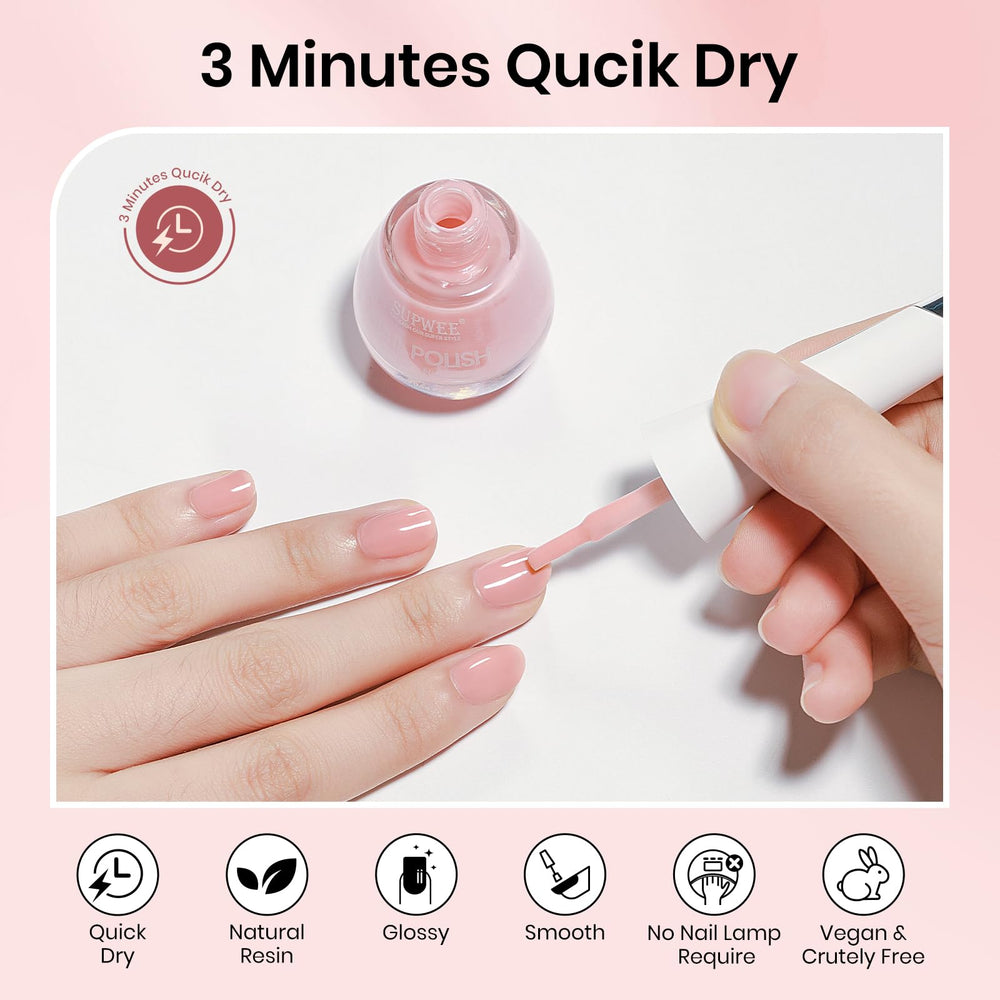 SUPWEE nails with keratin and pantothenate enriched formula.