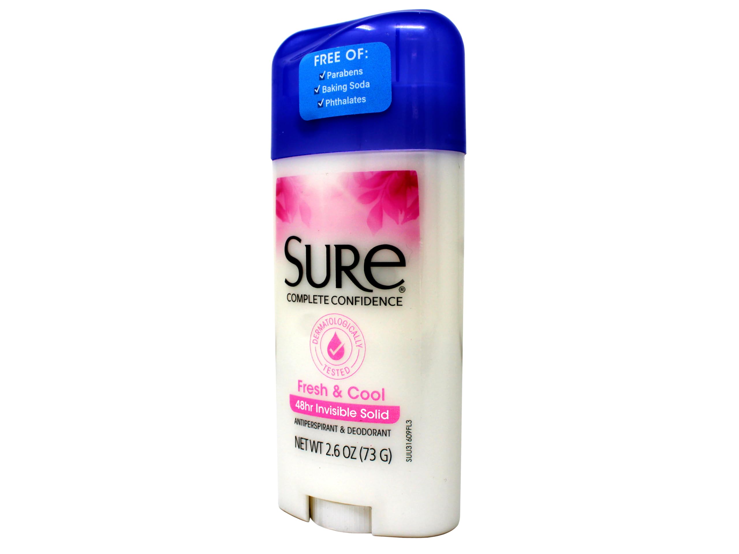 Desodorante Invisible Sure 76 ml, formato práctico para la rutina diaria.