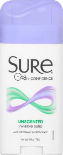 Sure Invisible Solid stick extended for smooth, quick application.