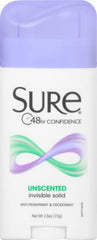 Sure Invisible Solid stick extended for smooth, quick application.