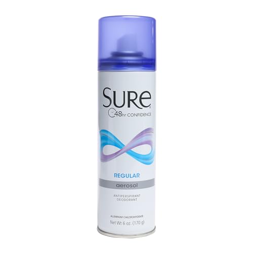 Sure Regular Scent aerosol deodorant pack for reliable all-day freshness