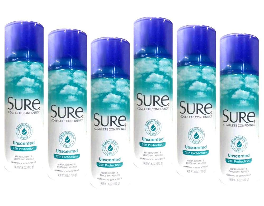 Sure unscented antiperspirant spray applying smoothly for daily confidence