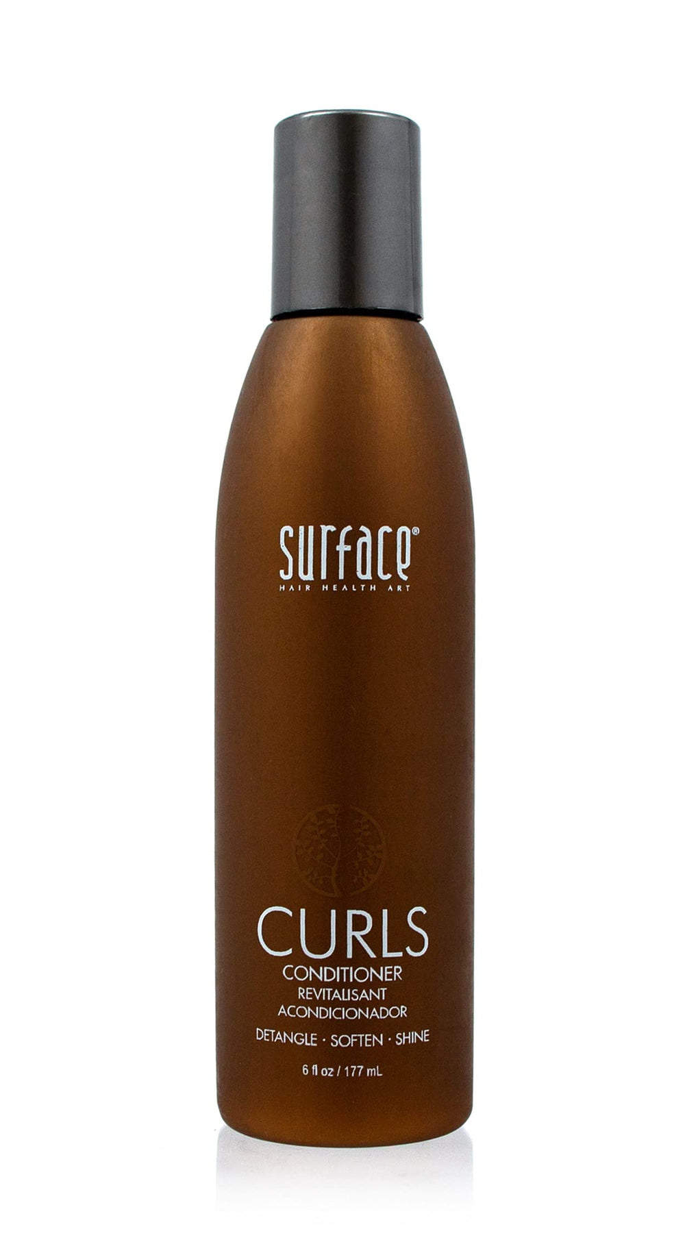 Surface Curls Conditioner 6oz bottle promotes defined, frizz-free curls.