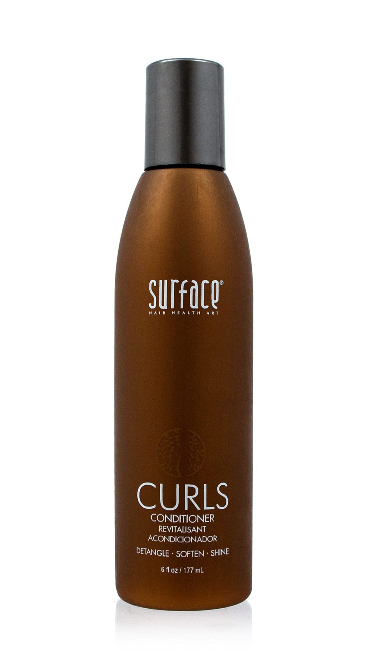 Surface Curls Conditioner 6oz bottle promotes defined, frizz-free curls.