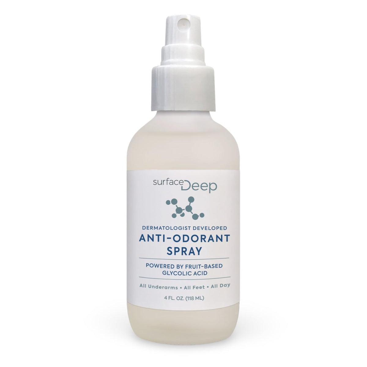 Surface Deep desodorante spray envase: frescura diaria y opción sostenible