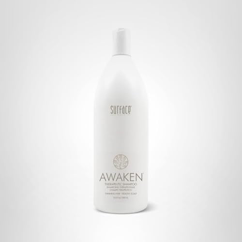 Surface 33.8 oz packaging highlight long-lasting shampoo experience.