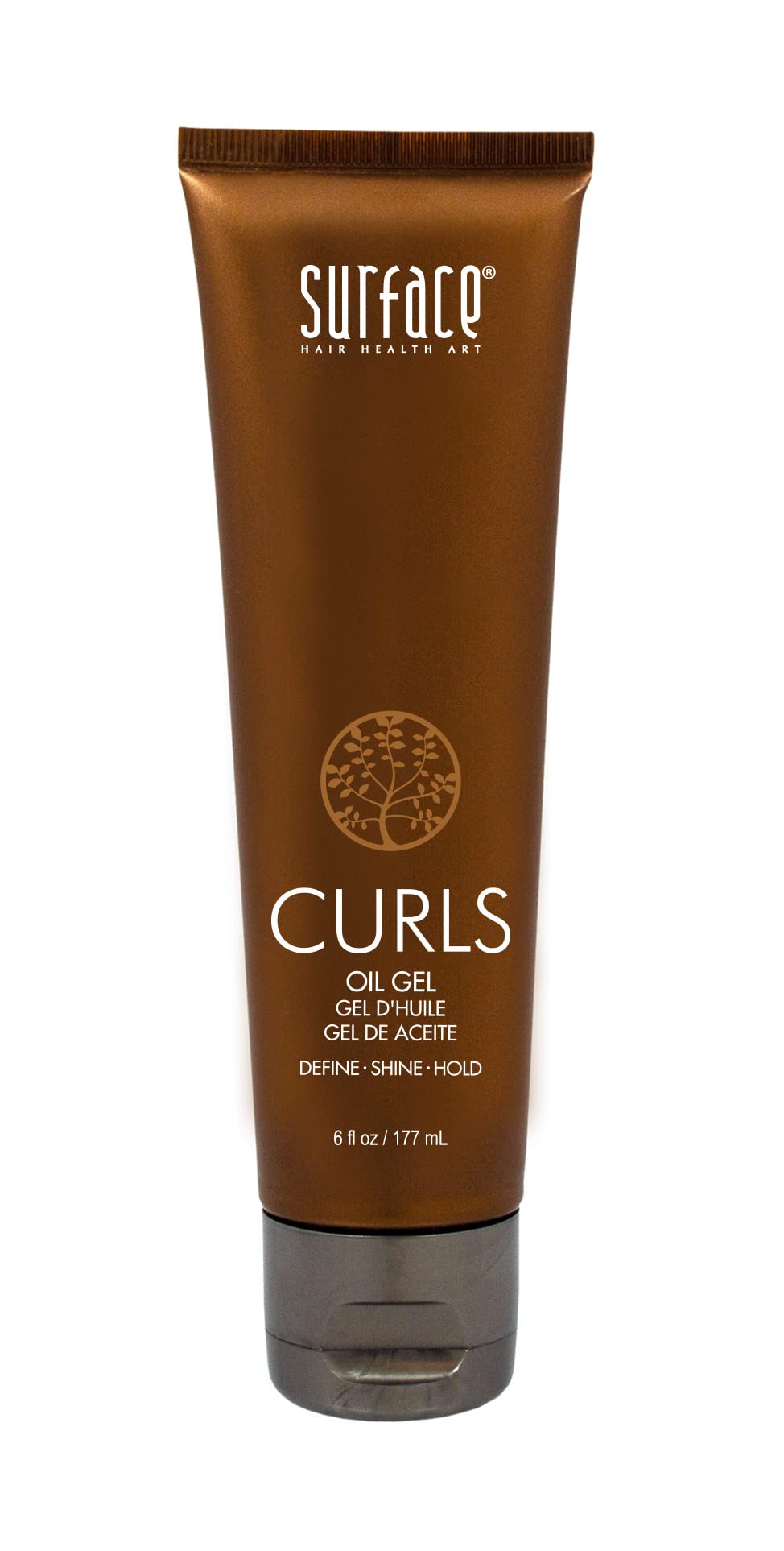 SURFACE Hair Curls Oil Gel bottle pour for defined, frizz-free curls