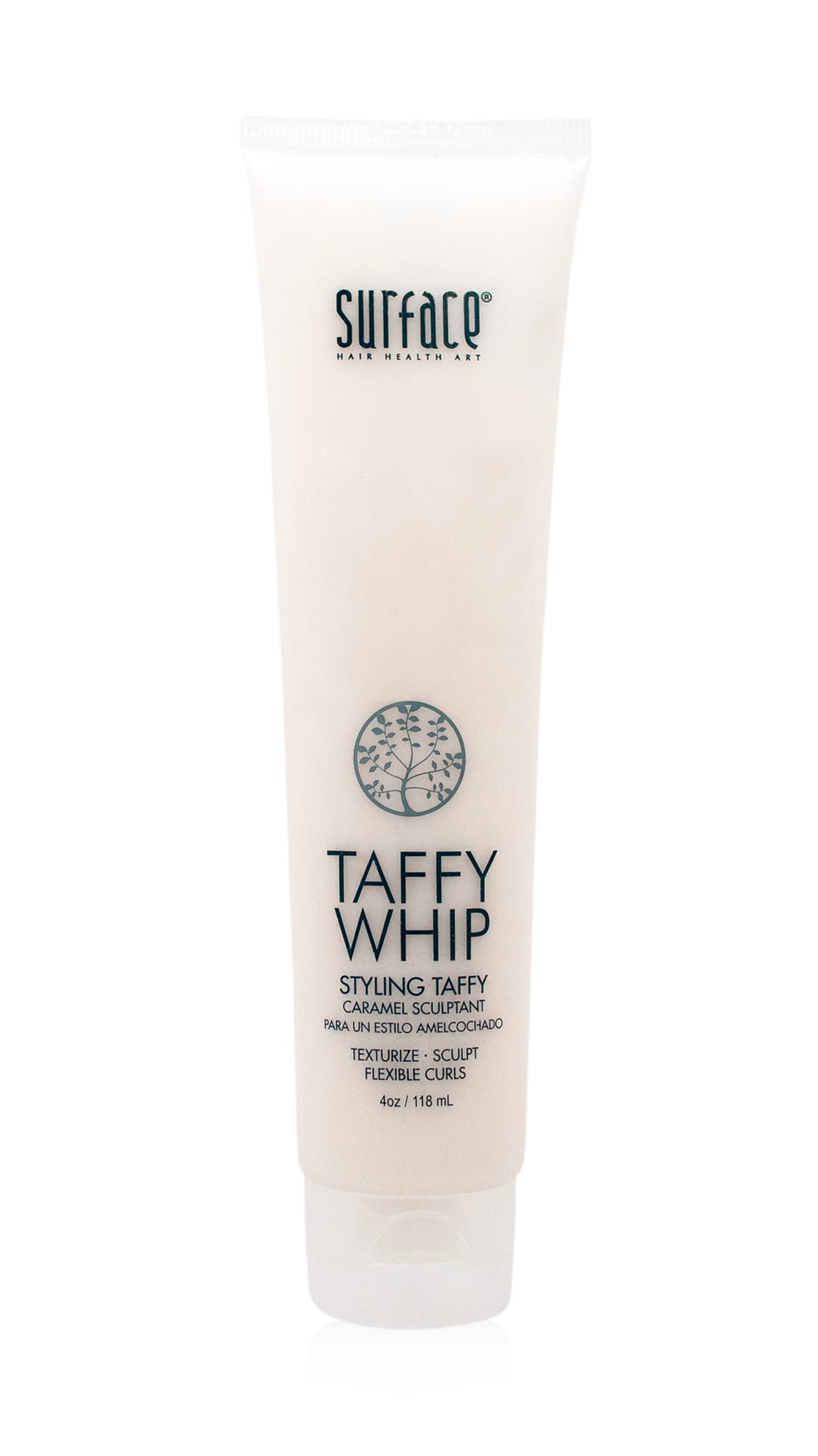 Surface Hair Taffy Whip bottle pour offers flexible hold for all hair types.
